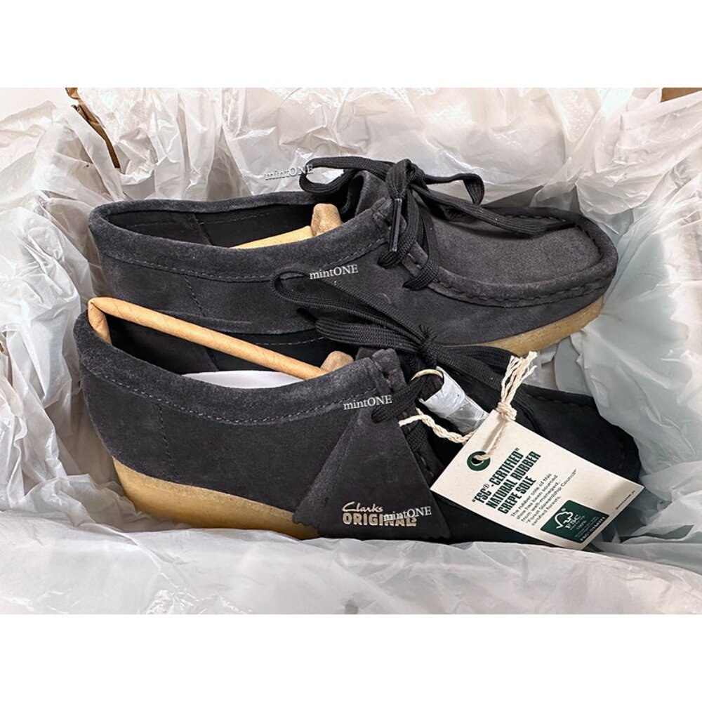 NEW Clarks Wallabee Brown Slate Suede - Picture 3 of 9